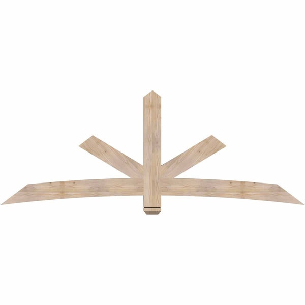 Ekena Millwork Alberta Smooth Timber Gable Bracket, Douglas Fir, 96"W x 36"H x 3 1/2"D x 5 1/2"F, 9/12 Pitch GBW096X36X0406ALB00SDF - main